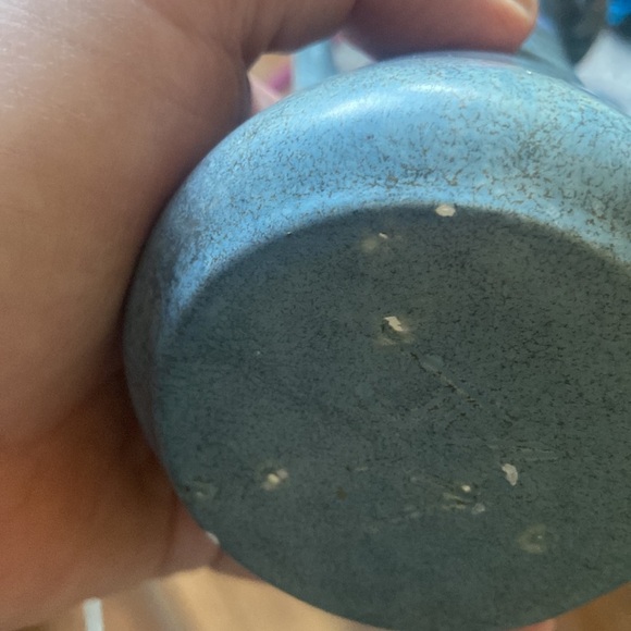 Mid century vase/pitcher blue shades drip glaze T5 - Picture 5 of 7